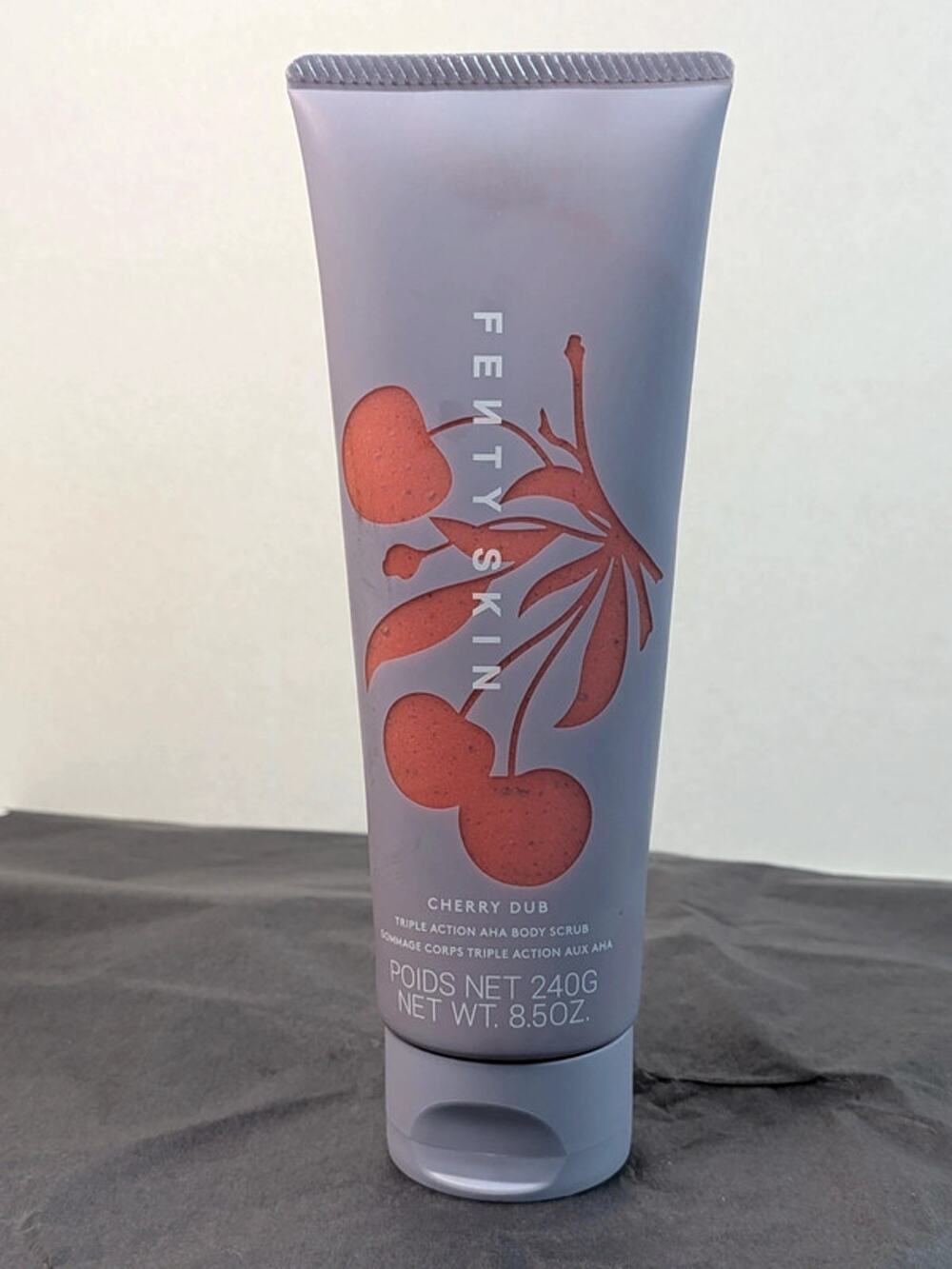 Fenty Skin Cherry Dub Triple Action AHA Body Scrub 8.5 oz 240g Exfoliating